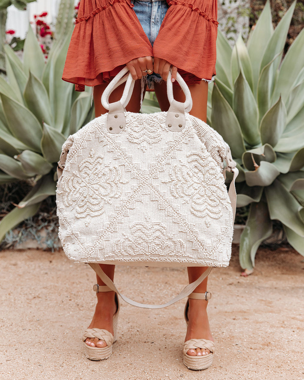 Sequoia Embellished Weekender Bag - Natural
