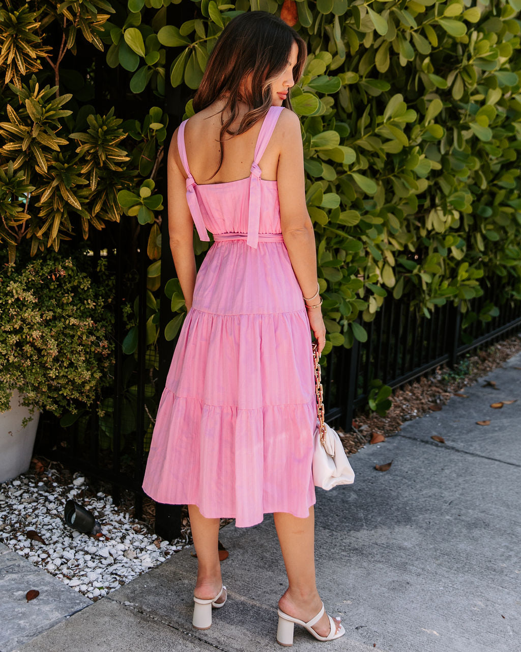 Praire Dreams Cotton Midi Dress - Pink - FINAL SALE
