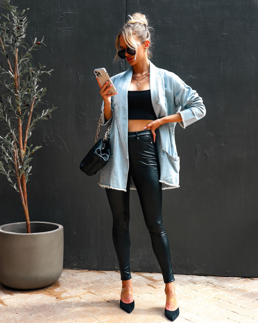 Dean Pocketed Frayed Lightweight Denim Jacket