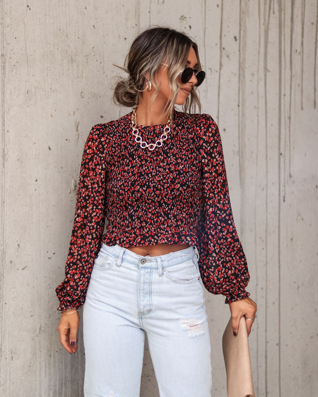 Raegan Floral Smocked Top