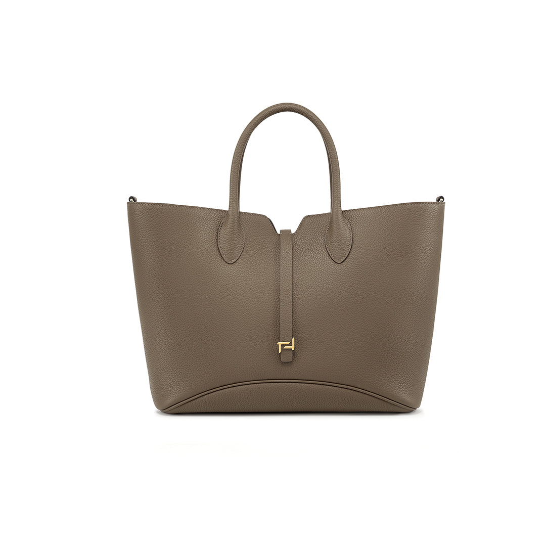 Handmade Etoupe TOGO Leather Tote Bag