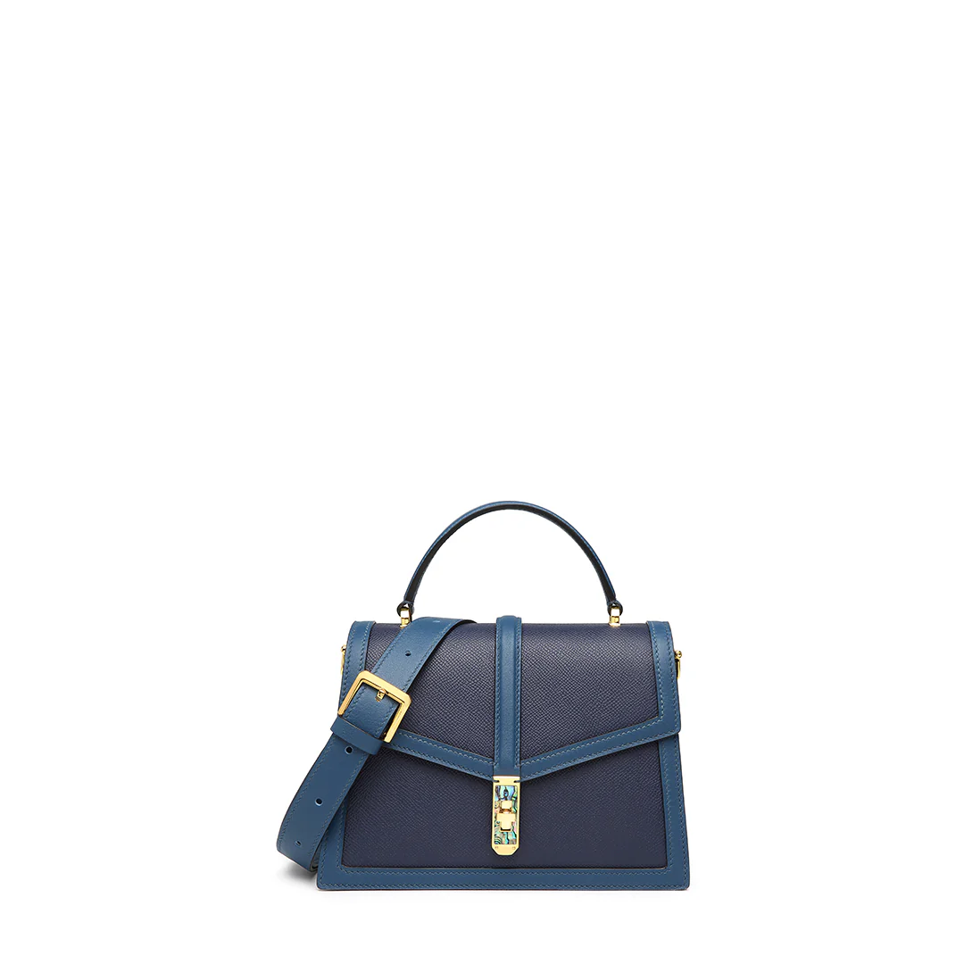 Handmade Genuine Leather Organ Crossbody Bag